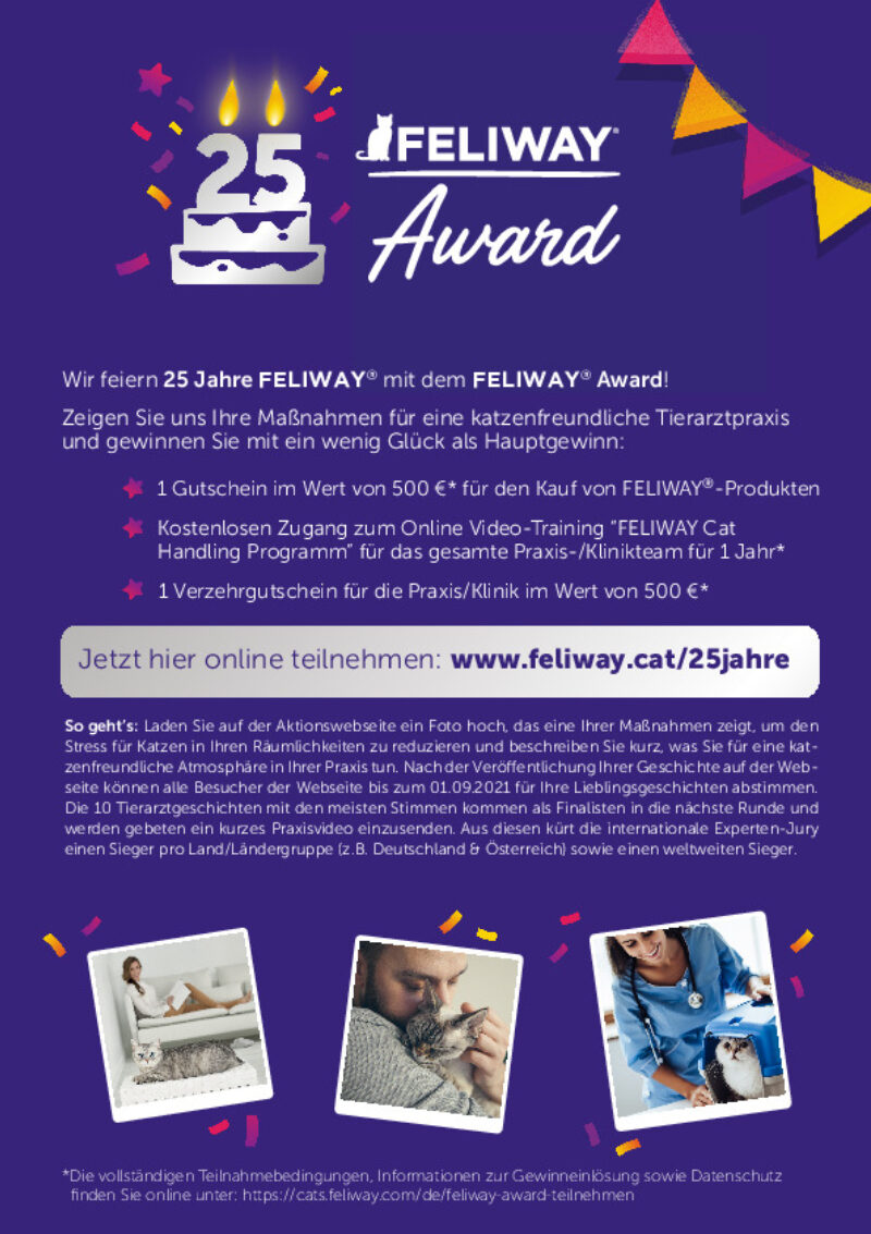 Feliway Award Aktionsseite