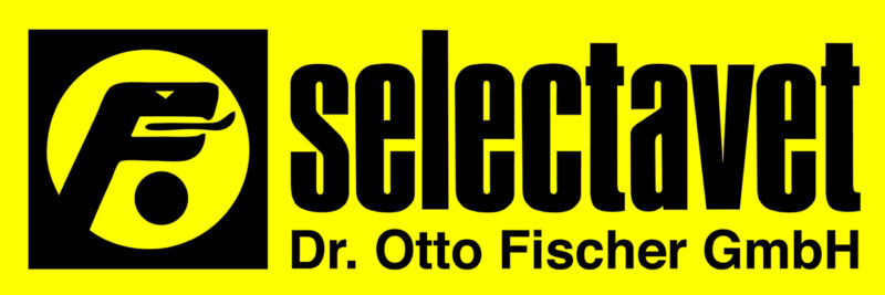 Selectavet Logo gelber Hintergrund fuer Anzeige