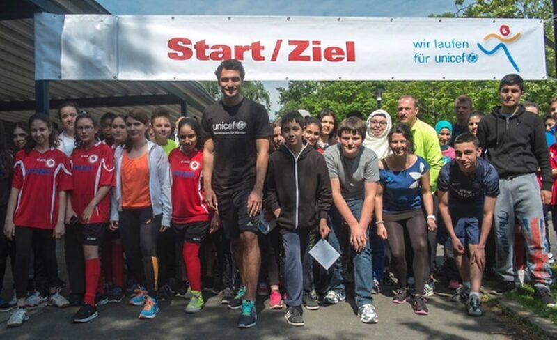 Mats Hummels Start Unicef Spendenlauf